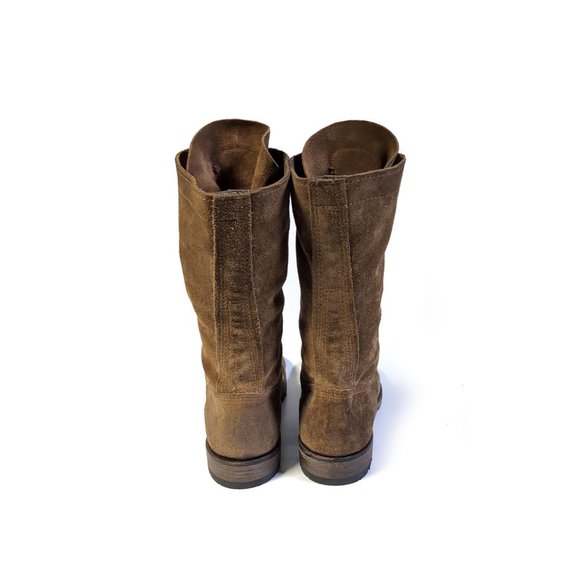 Walk Over Vintage Shoe Co USA Brown Combat Boot Lug Size 9 - Picture 6 of 10